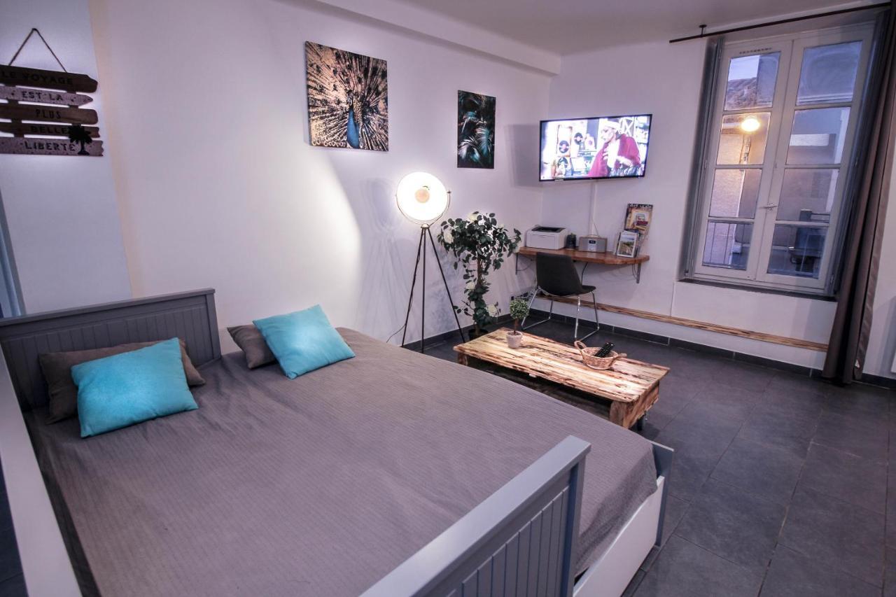 Appartement Calme Et Spacieux, Cite Et Ville A Pied, Wifi, 2 Chambres, 3 Lits การ์กาซอน ภายนอก รูปภาพ