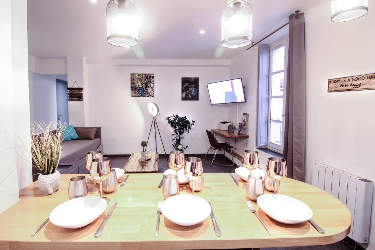 Appartement Calme Et Spacieux, Cite Et Ville A Pied, Wifi, 2 Chambres, 3 Lits การ์กาซอน ภายนอก รูปภาพ