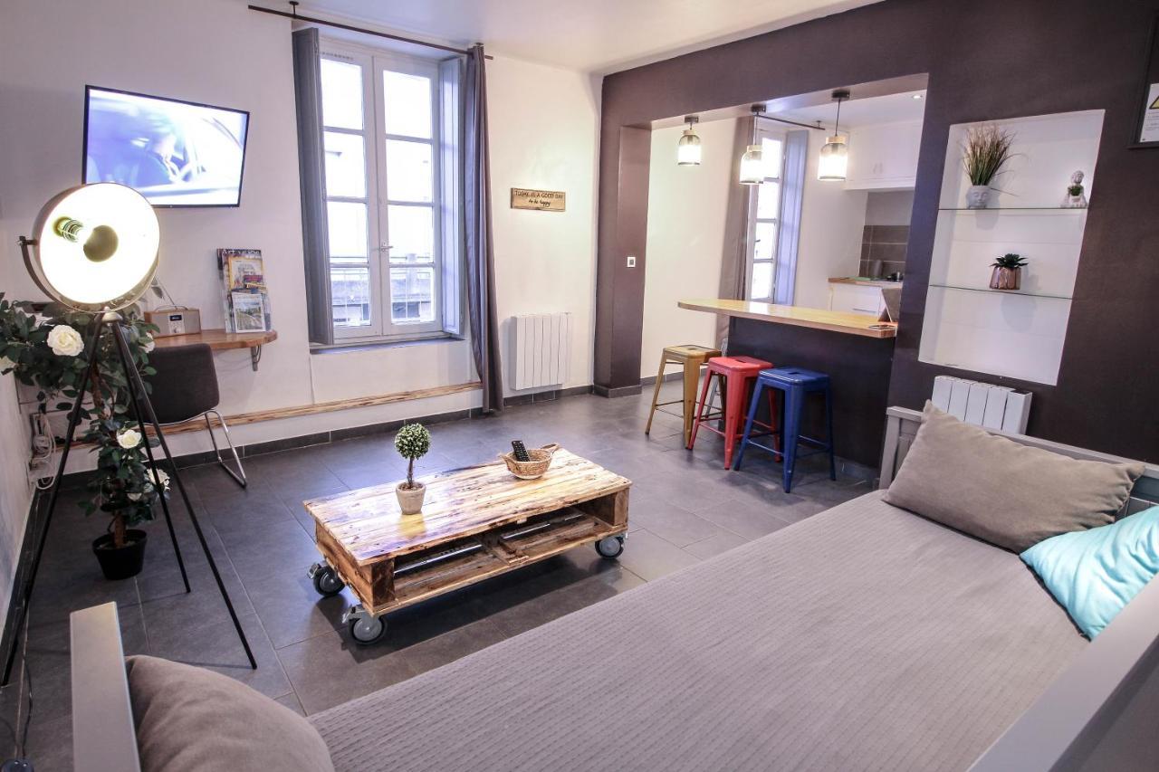 Appartement Calme Et Spacieux, Cite Et Ville A Pied, Wifi, 2 Chambres, 3 Lits การ์กาซอน ภายนอก รูปภาพ